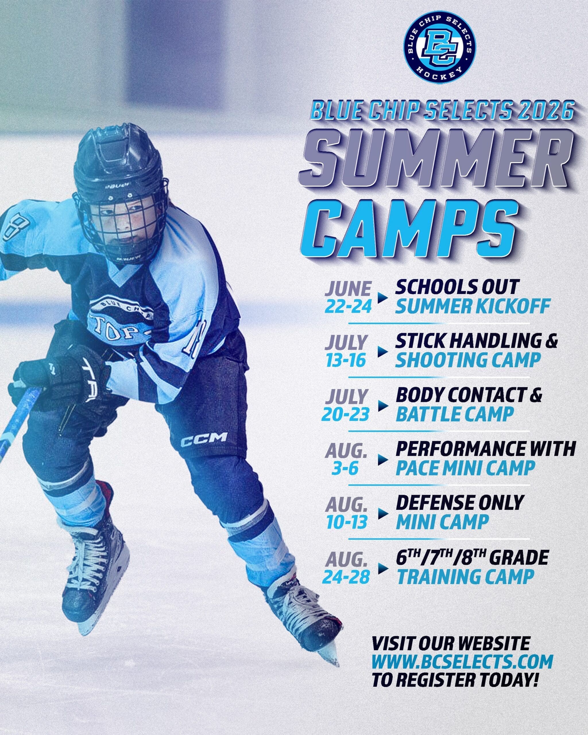 BC SUMMER CAMP SCHEDULE
